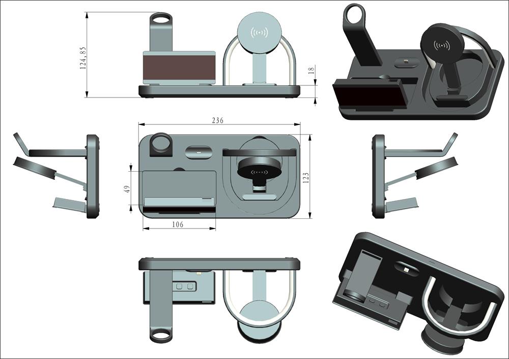 充电座3D设计